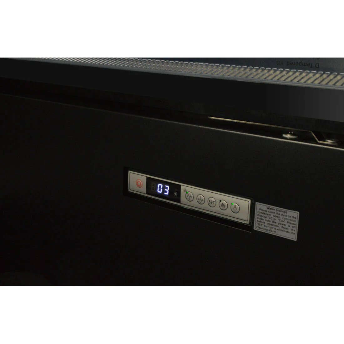 Prodis Panoramic Frameless Glass Door Multideck Black 1147L – XMD1875-P-FGD-K