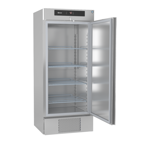 Hoshizaki Premier M BW80 DR U Single Door Stainless Steel Upright Refrigerator, 610L, Energy-Efficient Commercial Fridge with Adjustable Shelves and Foot Pedal Door Opener