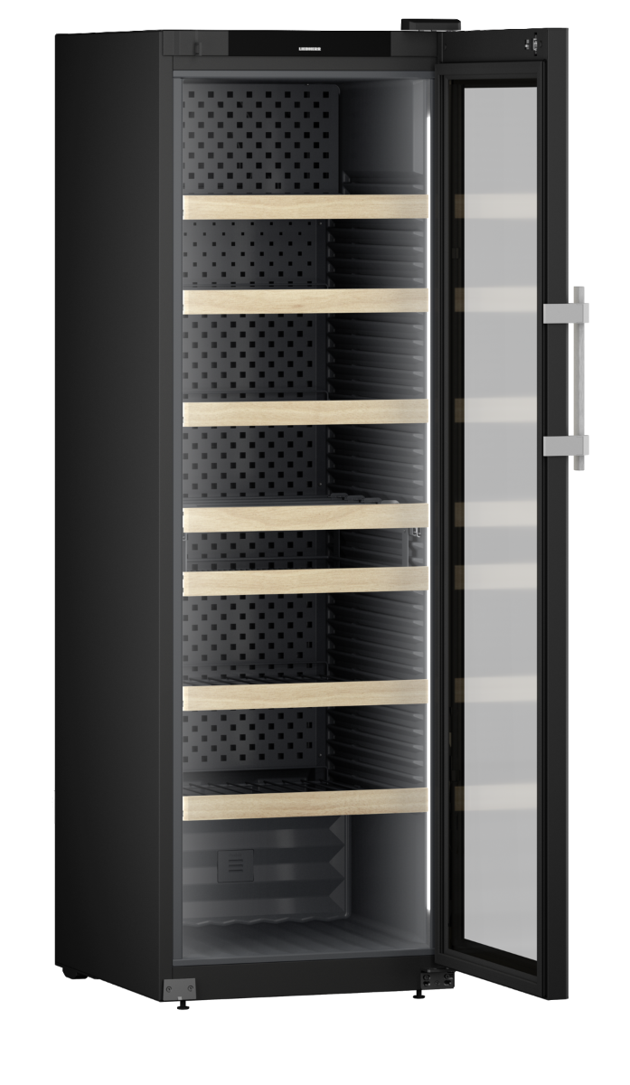 Liebherr WFbli 5241 Professional Upright Wine Cabinet, 488L, Low-Vibration Storage, EasyFill Loading, Lockable Display, Black