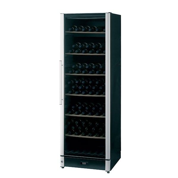 Vestfrost FZ365W-BLACK Dual-Zone Upright Wine Cooler – 368L, 197 x 750ml Bottles, Black Glass Door