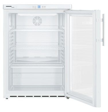 Liebherr FKUv1613 Single Door Undercounter White Fridge, 141 Litres, Digital Display, Forced-Air Cooling