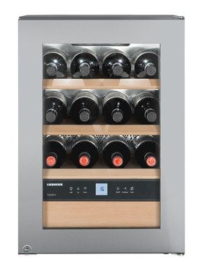 Liebherr WKES 653 Stainless Steel Undercounter Wine Cooler – 48 Litres, Digital Display