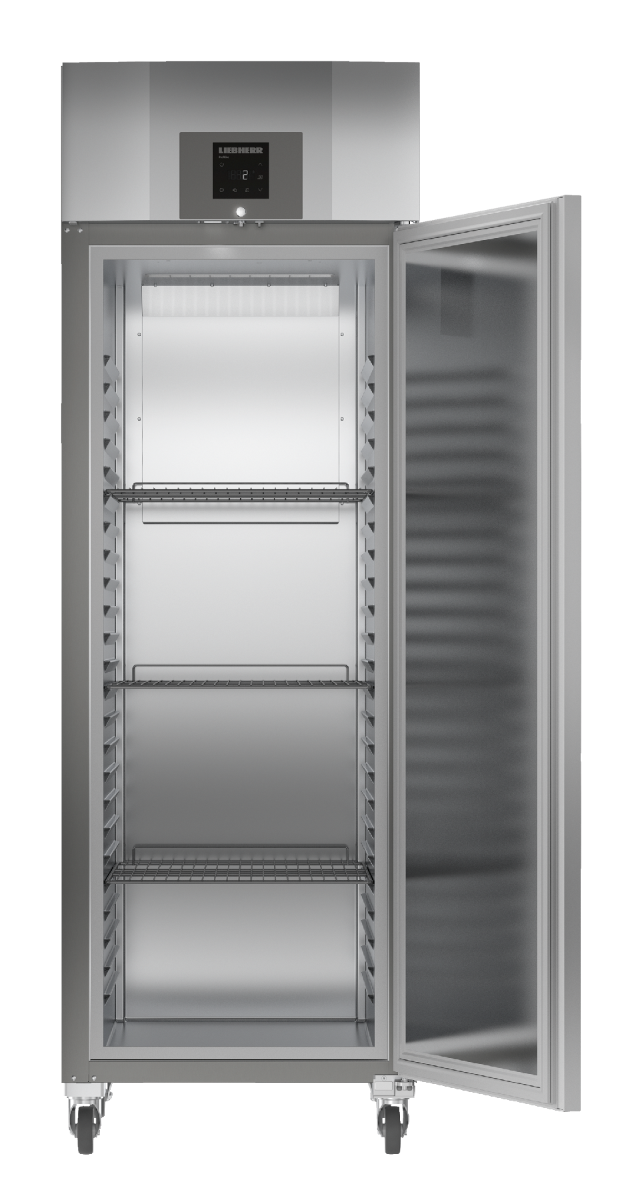 Liebherr GKPv 6540 Single Door Upright Refrigerator, Forced-Air Cooling, 2/1 GN Compatible, 597L, Stainless Steel