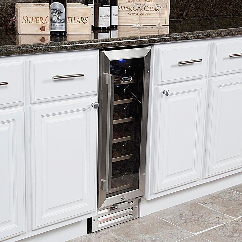 Whynter BWR-18SD 18-Bottle Built-In Wine Refrigerator | Stainless Steel Glass Door