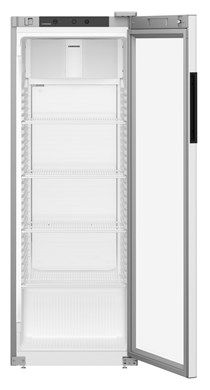Liebherr MRFVD 3511 Single Glass Door Display Fridge, 347L Commercial White Refrigerator with Safety Glass & Digital Temperature Display