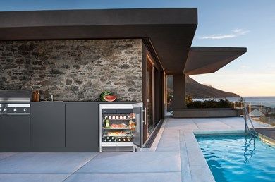Liebherr OKES 1750 Stainless Steel Outdoor Undercounter Refrigerator, 109 Litres, Digital Temperature Control, Lockable Door