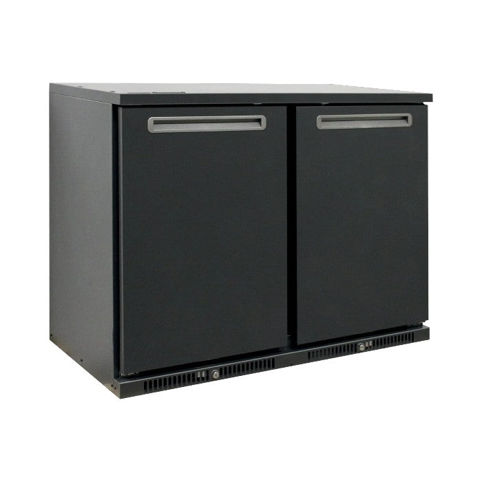 High-End Backbar Cooler SGD-240E – Adjustable Shelves, Energy-Efficient Keg & Bottle Storage, 2 Hinged Doors, LED Light, R290 Refrigerant