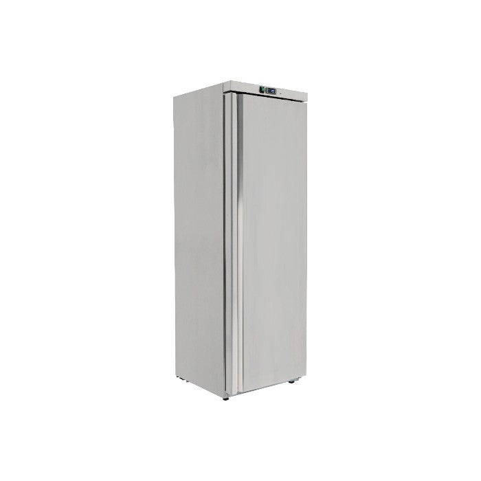 Sterling Pro Cobus SPR400S 360L Single Door Upright Refrigerator – Stainless Steel, Fan Assisted, Automatic Defrost, Lockable