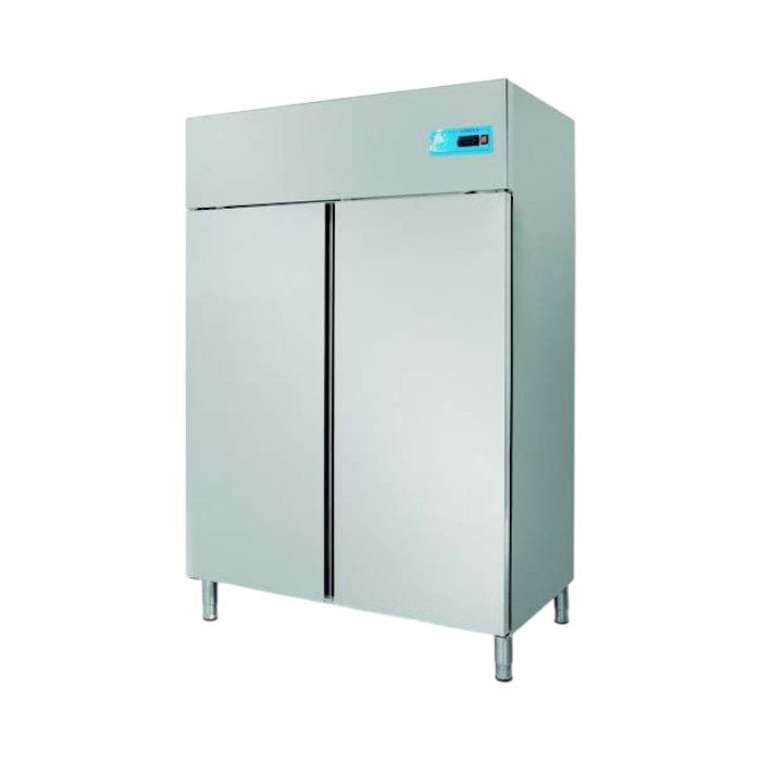 Coreco CGR-1002 Double Door Top Mounted Upright Refrigerator, 1404L, Fan Assisted, Digital Temperature Display, Stainless Steel