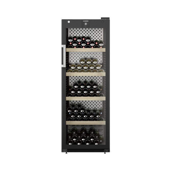Liebherr WPbli 5031 Upright Wine Fridge, 196 Bottle Capacity, Black, +5°C to +20°C