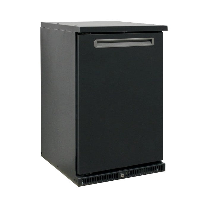 High-End Backbar Cooler SGD-120LE – Energy-Efficient Beverage & KEG Storage with LED Light, Adjustable Shelves & Lock, Anthracite Finish