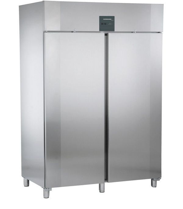 Liebherr GKPv 1470 ProfiLine Double Door Upright Fridge, 1361L, Stainless Steel, Digital Temperature Display