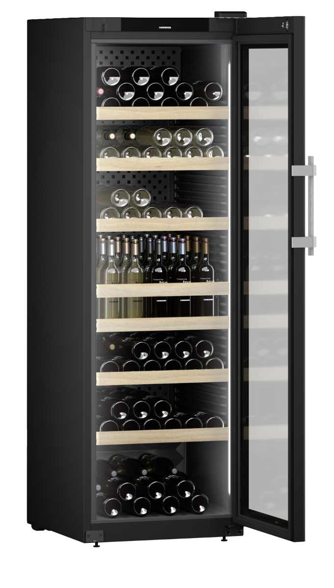Liebherr WFbli 5241 Professional Upright Wine Cabinet, 488L, Low-Vibration Storage, EasyFill Loading, Lockable Display, Black