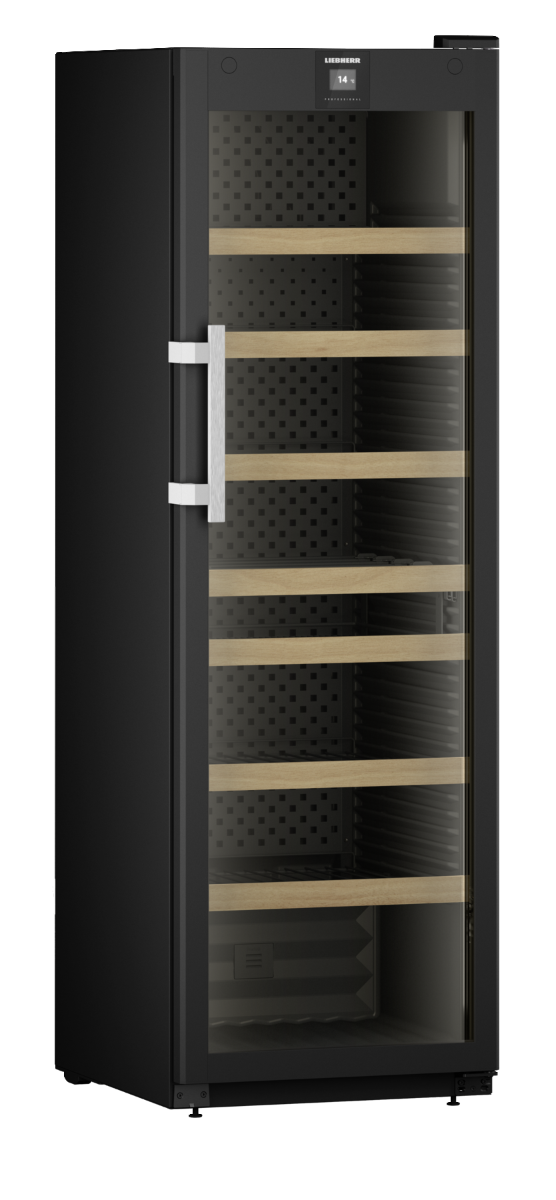 Liebherr WFbli 5241 Professional Upright Wine Cabinet, 488L, Low-Vibration Storage, EasyFill Loading, Lockable Display, Black