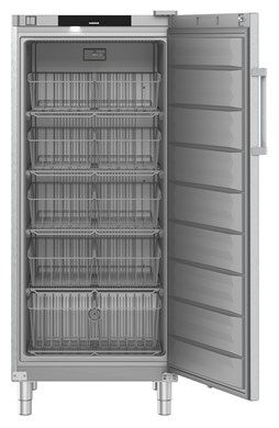 Liebherr FFFCSG 5501 Stainless Steel Single Door Freezer, 499L, Digital Display, Lockable, Reversible Door