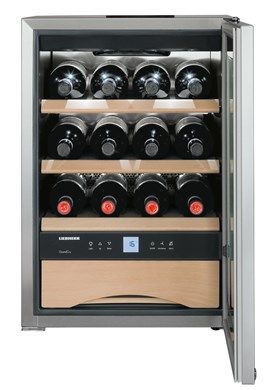 Liebherr WKES 653 Stainless Steel Undercounter Wine Cooler – 48 Litres, Digital Display