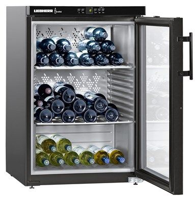 Liebherr WKB 1812 Black Undercounter Wine Cooler – 135L, External Digital Display