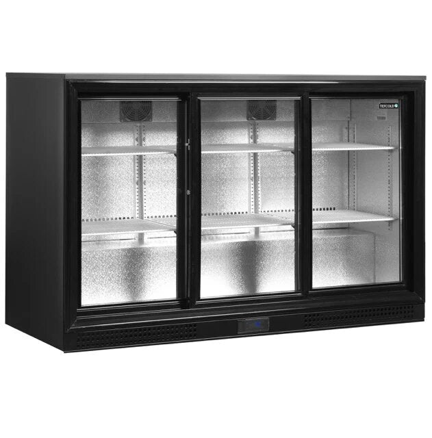 Tefcold DB301S-3 Triple Door Sliding Bottle Cooler – Commercial Back Bar Fridge