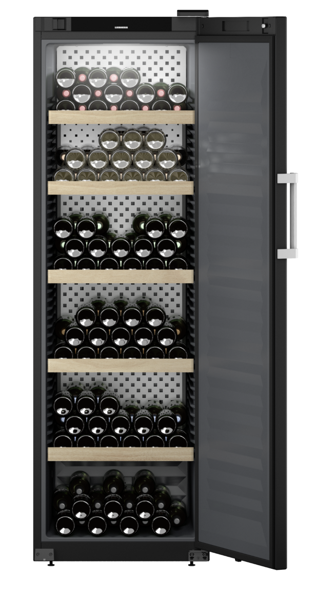 Liebherr WSbli 5231 Upright Wine Fridge, 229 Bottle Capacity, Black, +5°C to +20°C