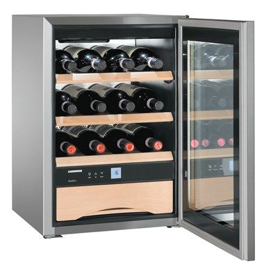 Liebherr WKES 653 Stainless Steel Undercounter Wine Cooler – 48 Litres, Digital Display