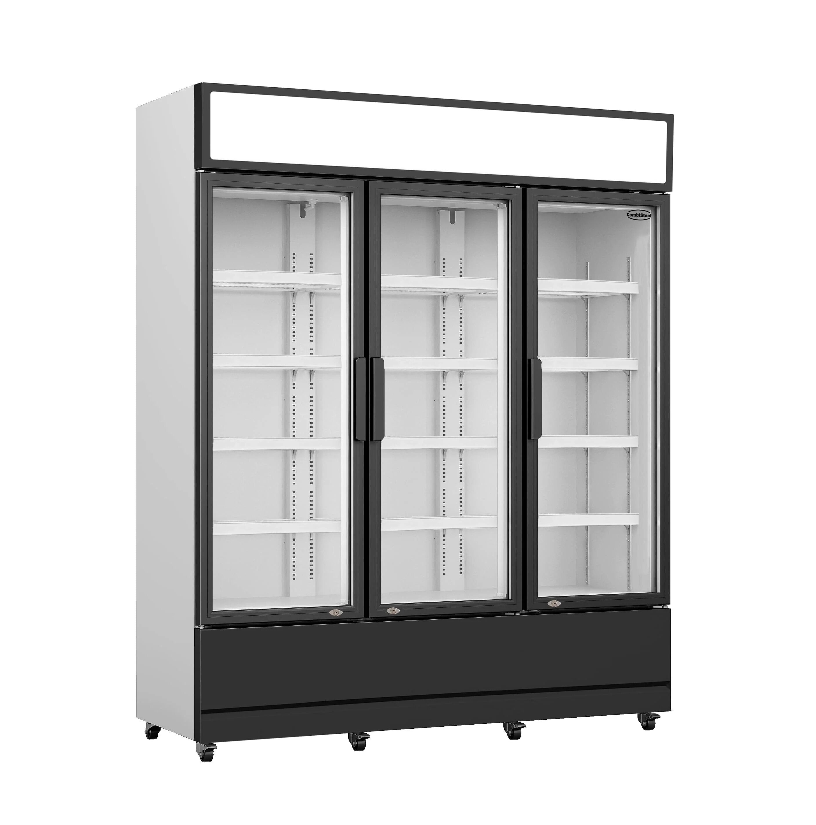 Combisteel Triple Glass Door Display Fridge Merchandiser, 1065L, White