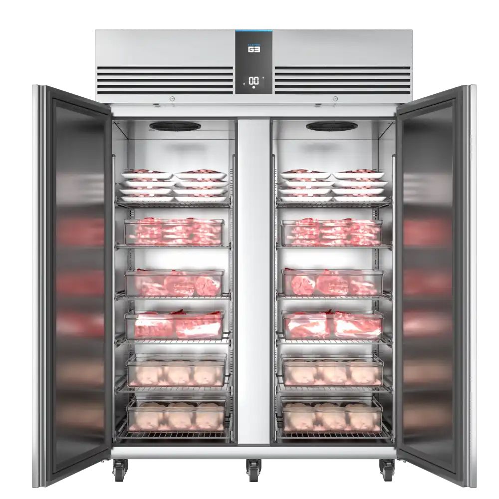 Foster EP1440M/41-176 EcoPro G3 Double Door Upright Refrigerated Cabinet, 1350L, R290, Stainless Steel