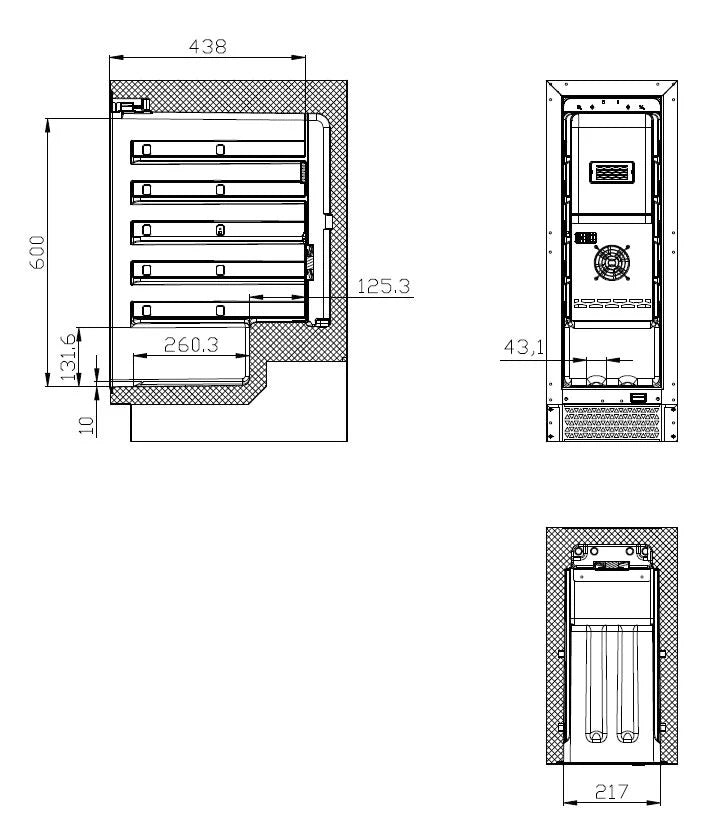 Combisteel 50L Single Zone Wine Cooler – Ventilated LED Display Fridge for 20 Bottles, Black, Reversible Door