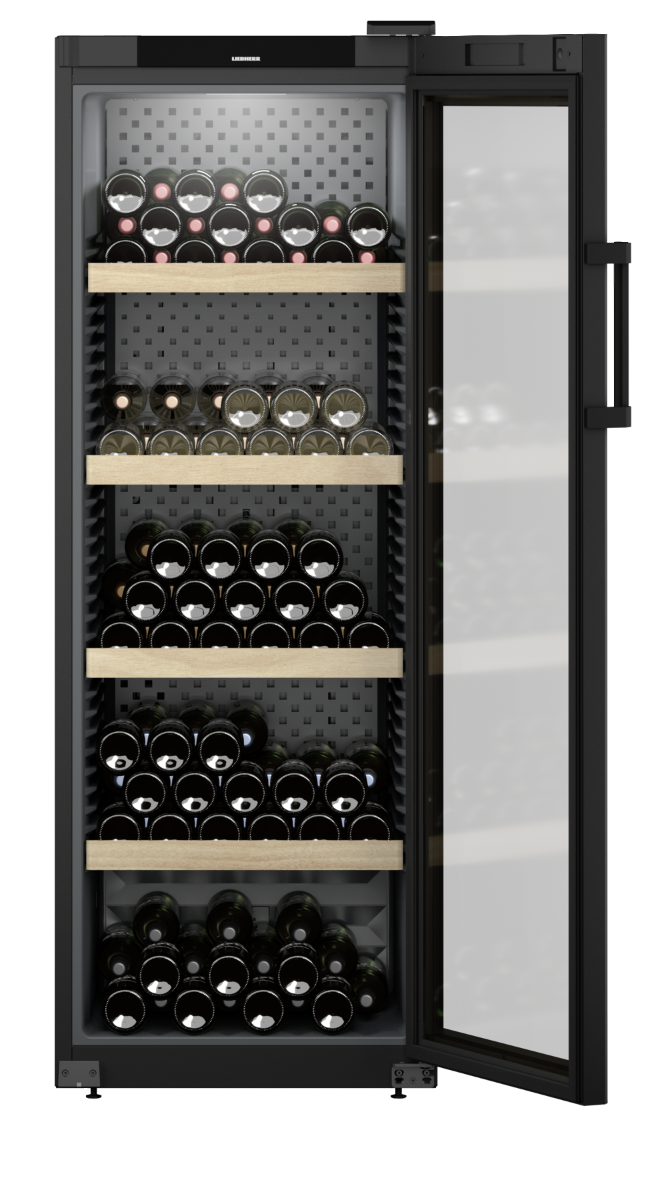 Liebherr WPBL5001 GrandCru Wine Storage Fridge – 196 Bottle Capacity, Single Temperature, Beech Wood Shelves, UVProtect Glass, SmartDevice-Ready