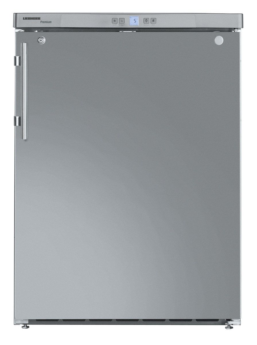 Liebherr FKUv 1660 Stainless Steel Undercounter Refrigerator, Single Door, Forced-Air Cooling, 141 Litres