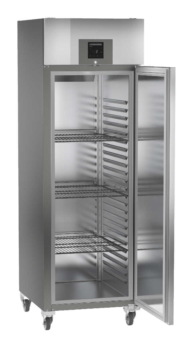 Liebherr GKPv 6540 Single Door Upright Refrigerator, Forced-Air Cooling, 2/1 GN Compatible, 597L, Stainless Steel