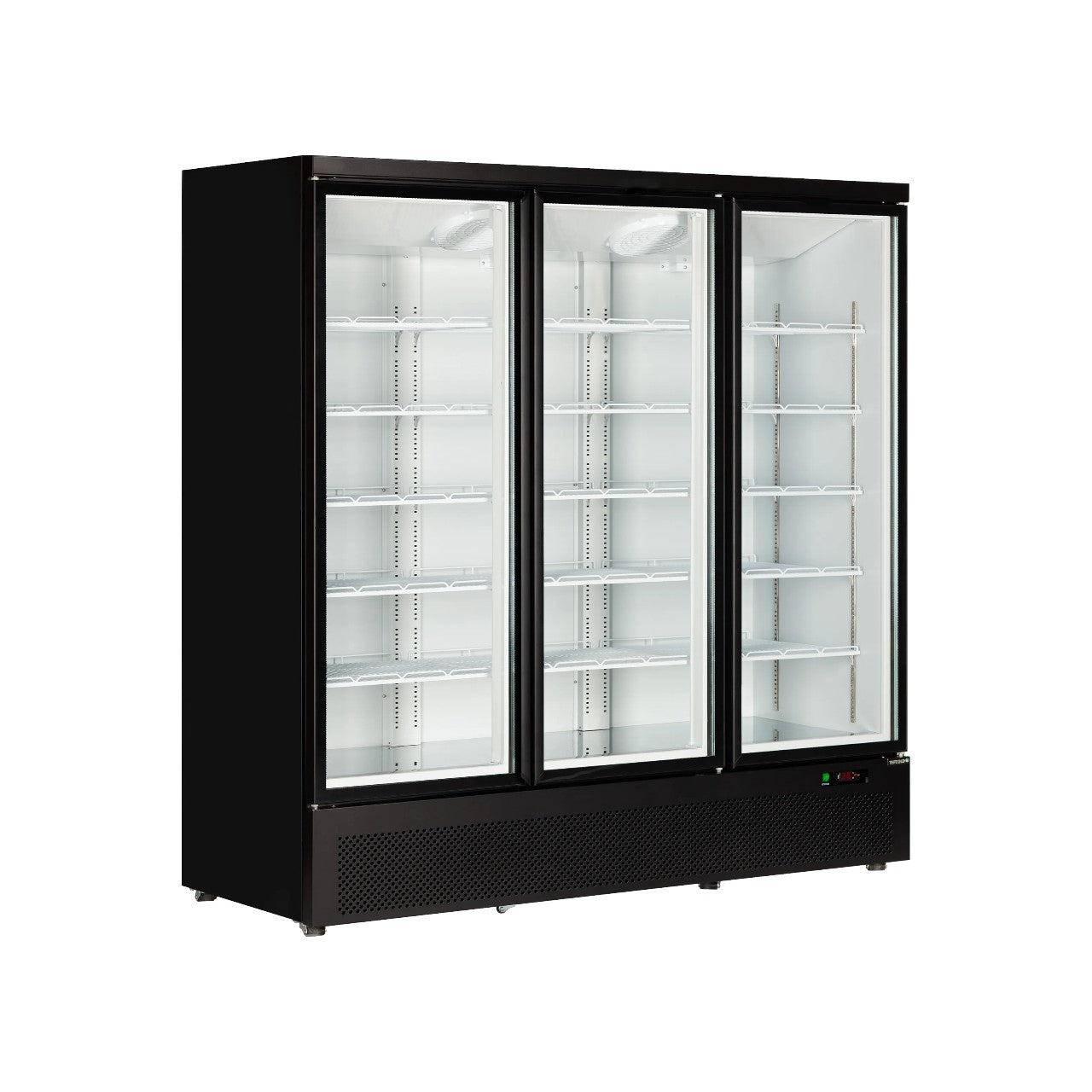 Atom Maxi F3DB 3-Door Glass Door Display Freezer – Ventilated Cooling, LED Lighting, Self-Closing Doors, -18 to -22°C