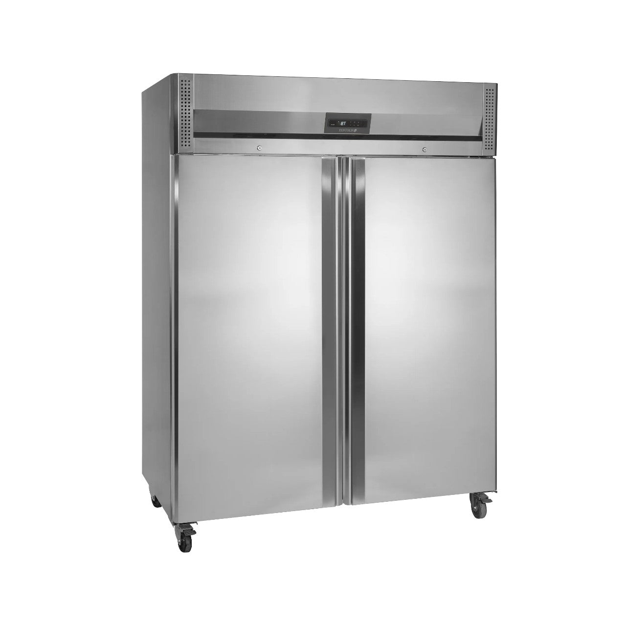 Gastronorm Upright Freezer RF1420C – SS304 Stainless Steel, 2 Hinged Doors, Ventilated Cooling, Adjustable GN2/1 Shelves, Bluetooth & NFC Controller, LED Interior Light, -22 to -18°C