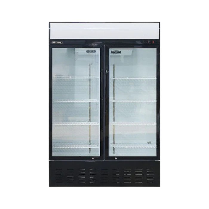 Blizzard GD900 Double Glass Door Merchandiser 908L