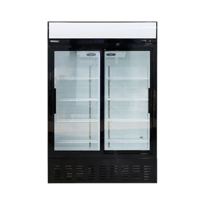 Blizzard GD900SL Double Glass Sliding Door Merchandiser 908L White