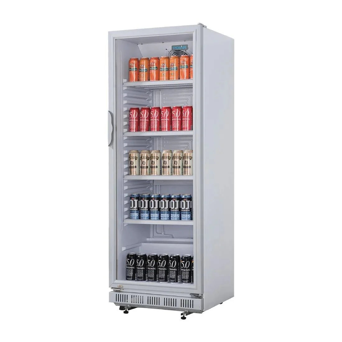 Polar C-Series Upright Display Cooler 346Ltr – White, Fan Assisted, LED Lighting, Commercial Refrigeration