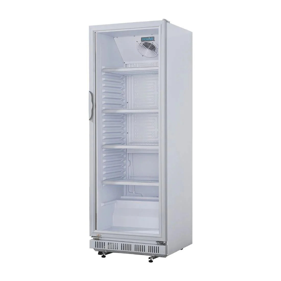 Polar C-Series Upright Display Cooler 346Ltr – White, Fan Assisted, LED Lighting, Commercial Refrigeration