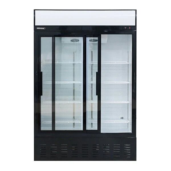 Blizzard GD900SL Double Glass Sliding Door Merchandiser 908L White