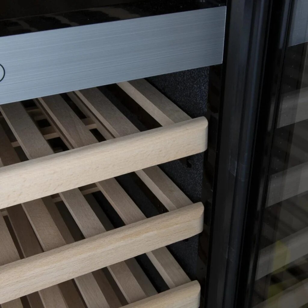 Polar G-Series GG763 Dual Zone Wine Fridge – 126 Bottles, 340L, Stainless Steel, Commercial Grade, Lockable