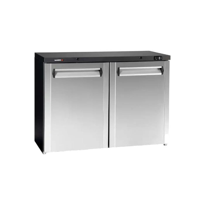 Gamko Maxiglass MG3/275CS Undercounter Bottle Cooler – 328L, Triple Hinged Solid Doors, Stainless Steel