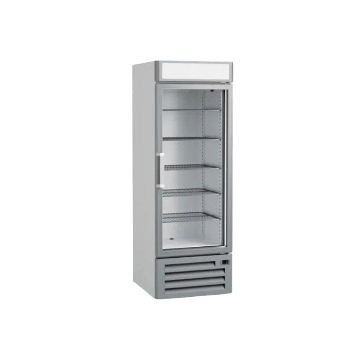 Infrico NEC501RV Single Glass Door Refrigerated Merchandiser, 500L Display Fridge