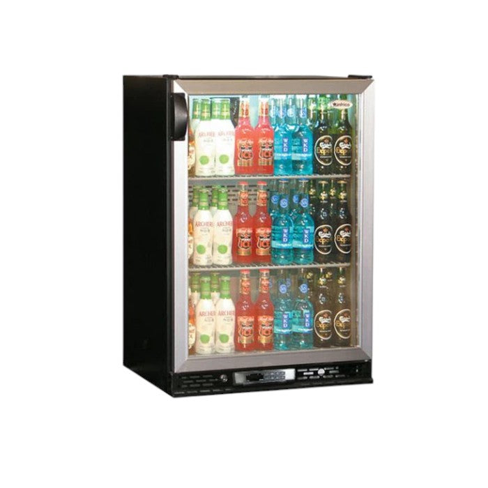 Infrico ZXS1 Under Counter Bottle Cooler – 144 Bottles, Grey Laminated Interior, Double Glazed Door
