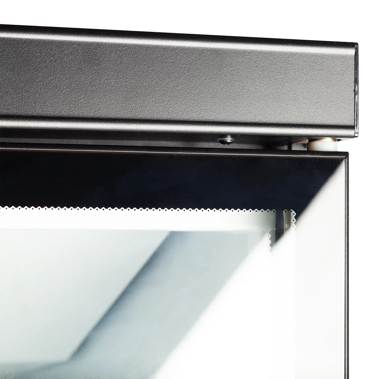 Glass Door Merchandiser Atom Maxi C2DB – Double Door Commercial Display Fridge, Black, Ventilated Cooling