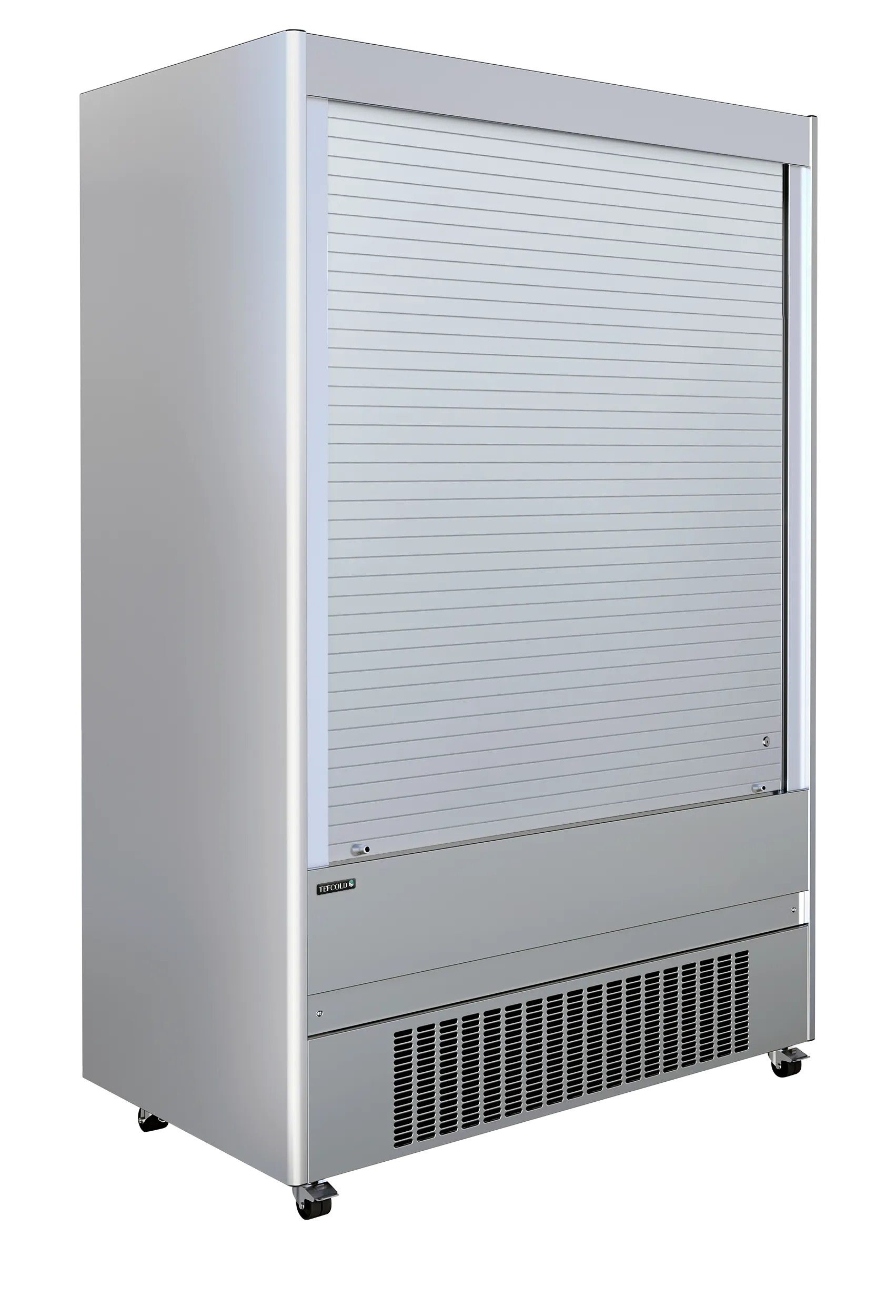 TEFCOLD MCX130M Stainless Steel Multideck with Lockable Shutter | Ventilated Cooling, Adjustable Shelves, LED Option, Ideal for Cafeterias & Grab-and-Go