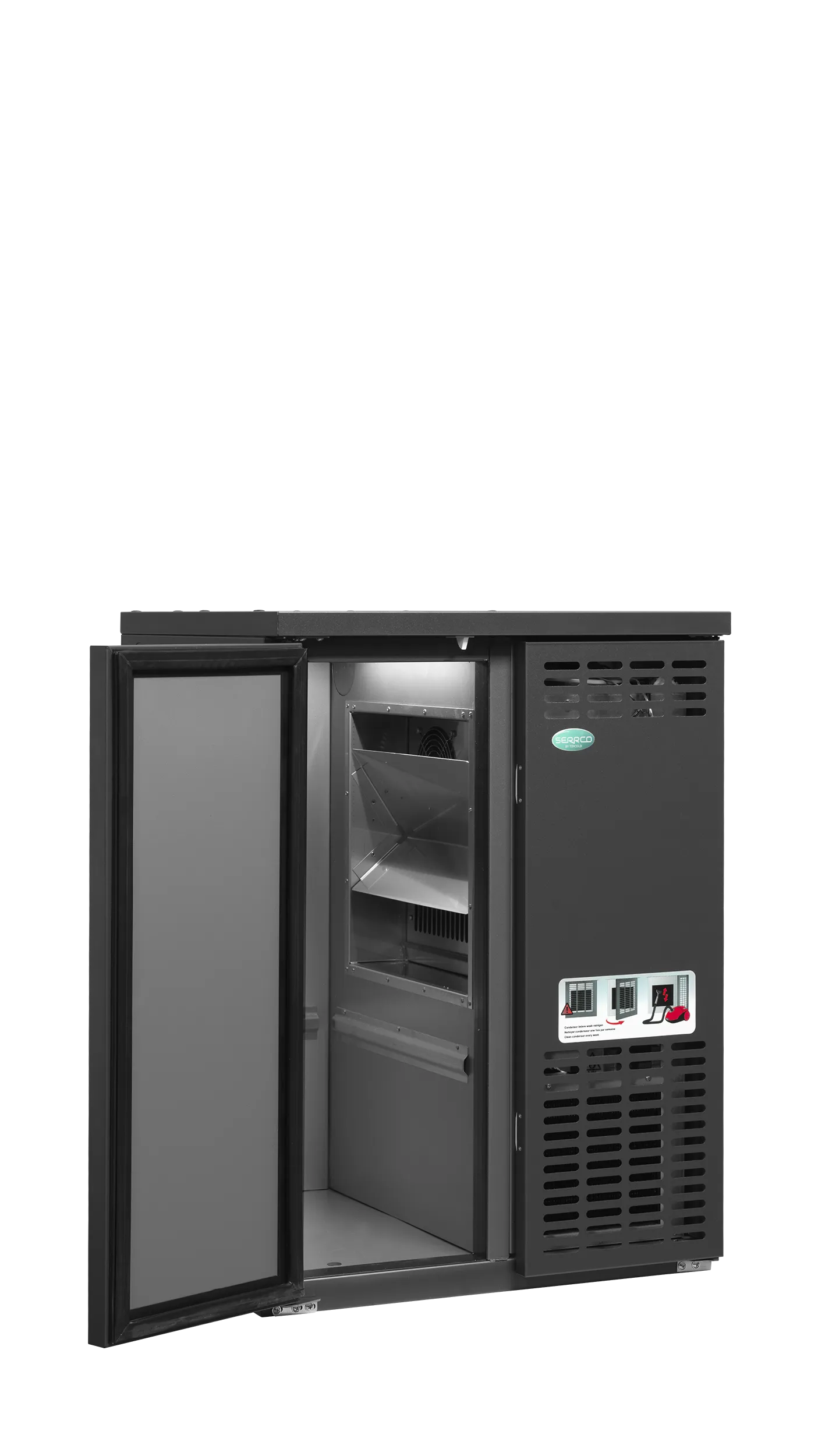 Serrco SFK-2E+ High-End Keg Cooler with Right-Side Machine Unit – 2 x 20L Kegs, Ventilated Cooling, R290