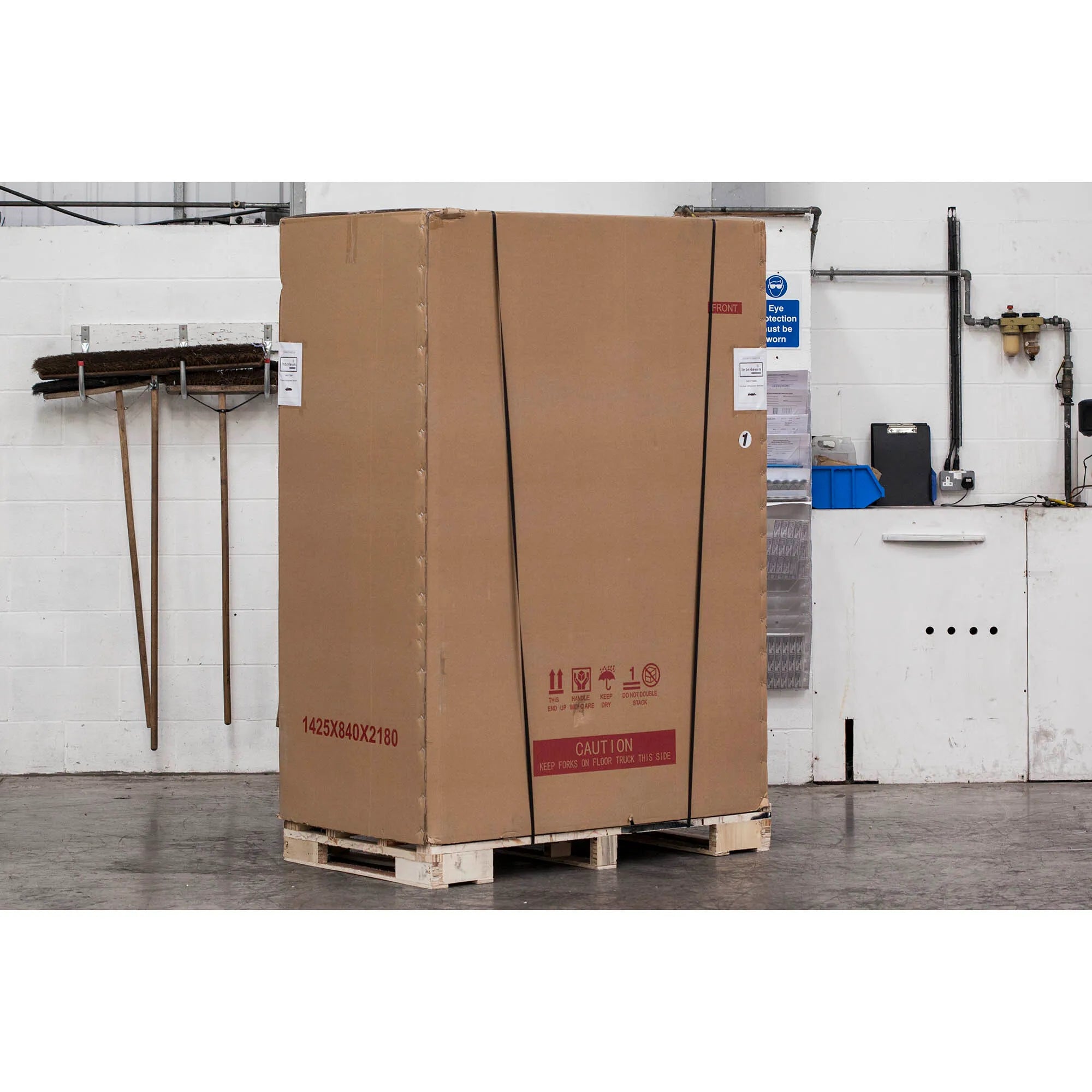 Glass Door Merchandiser LGC5000 – 2 Door Commercial Display Chiller, Fan Assisted Cooling, LED Canopy, 922L Net Capacity