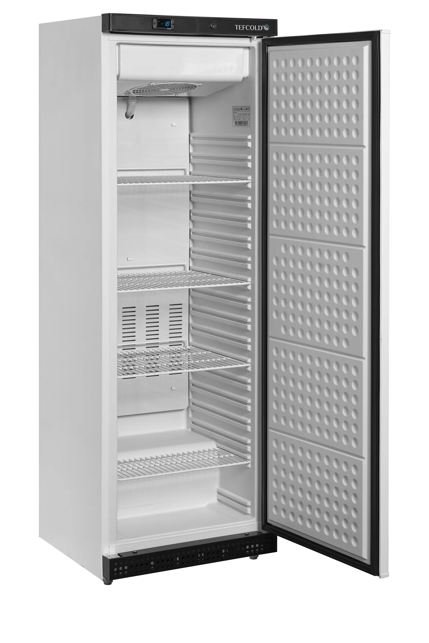 Fan Assisted Upright Freezer UF400V – 400L Ventilated Freezer with Electronic Thermostat, Automatic Defrost, Lock & Adjustable Shelves, White