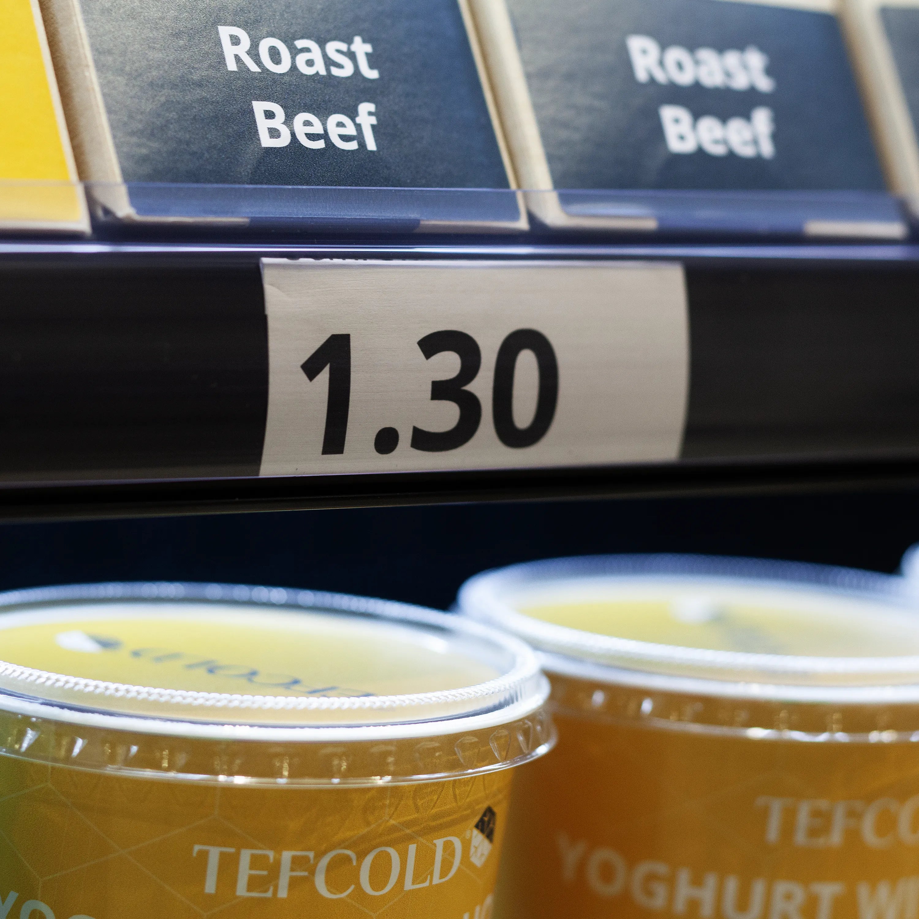 TEFCOLD PC2500B Multideck Display Fridge with 4 Glass Doors, Black Finish, Ventilated Cooling, LED Shelves, -1 to +5°C