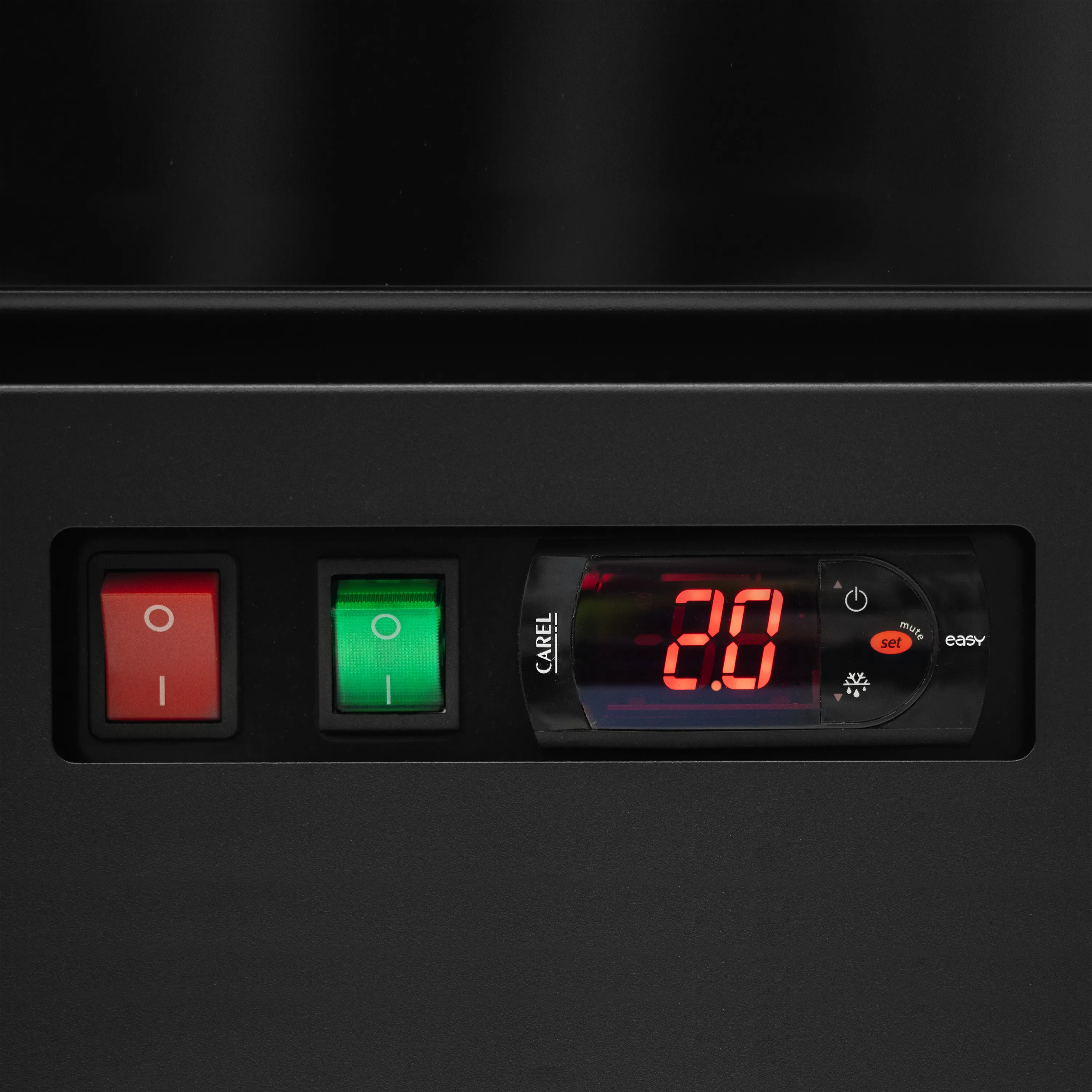 Atom Maxi C1DB Single Glass Door Merchandiser Chiller – Black, 614L, LED Display Cooler