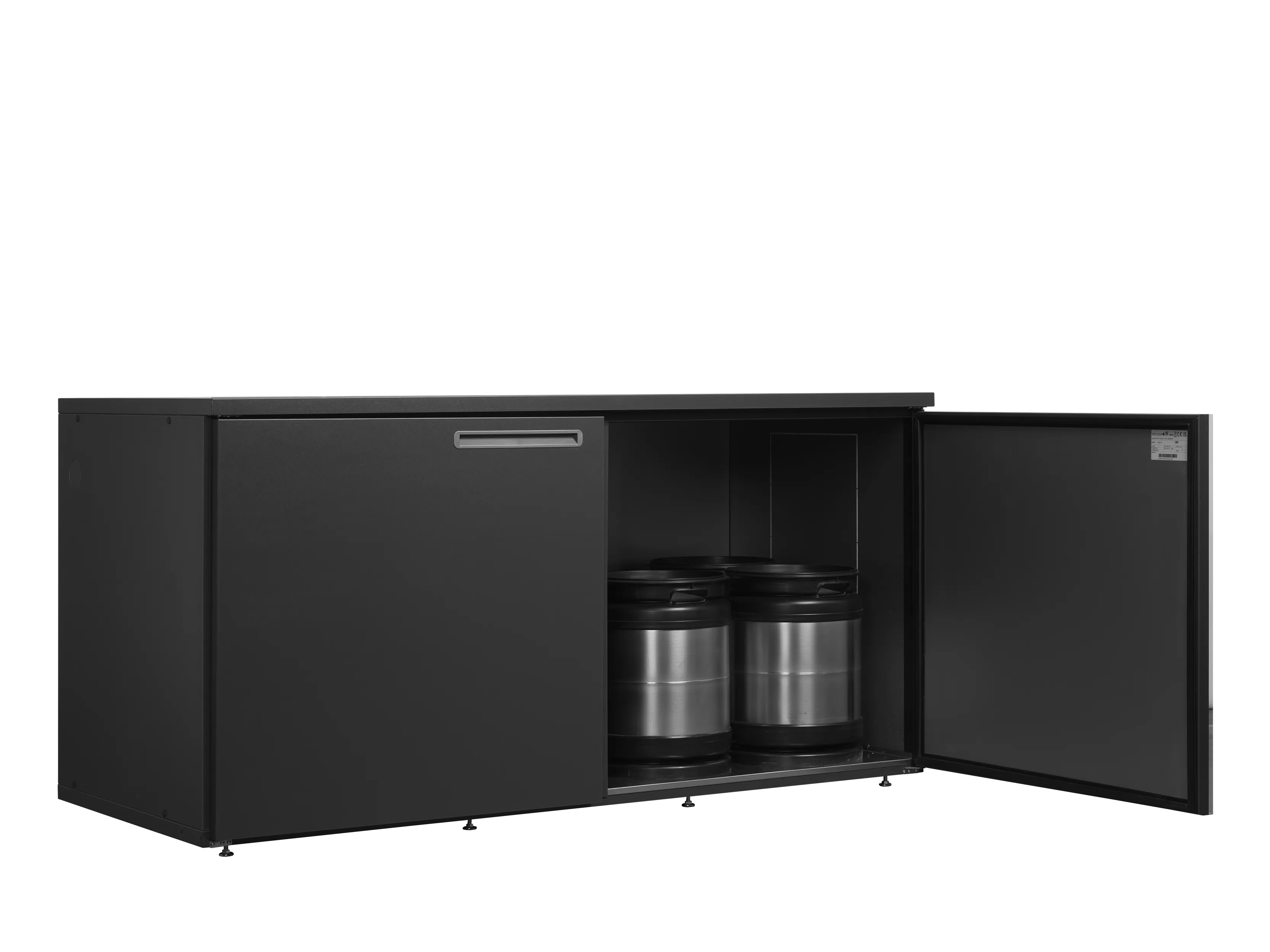 High-End SKB-10 Commercial Keg Storage Cooler Cabinet, Flatpack Cold Room Design, 2 Solid Doors, Machine Unit Sold Separately