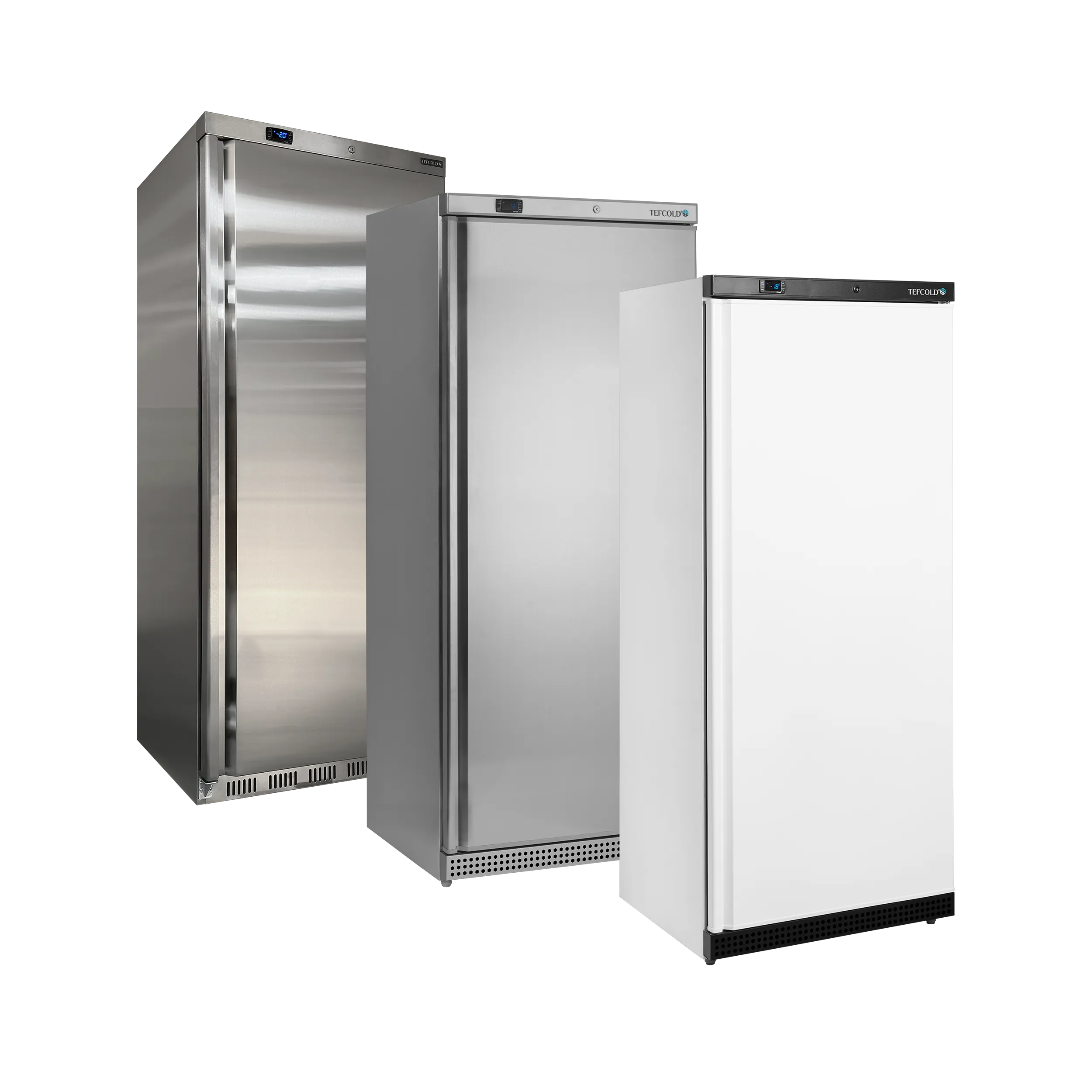 UF600 Upright Commercial Freezer – 605L White Solid Door, Static Cooling, GN2/1 Shelving, Electronic Thermostat